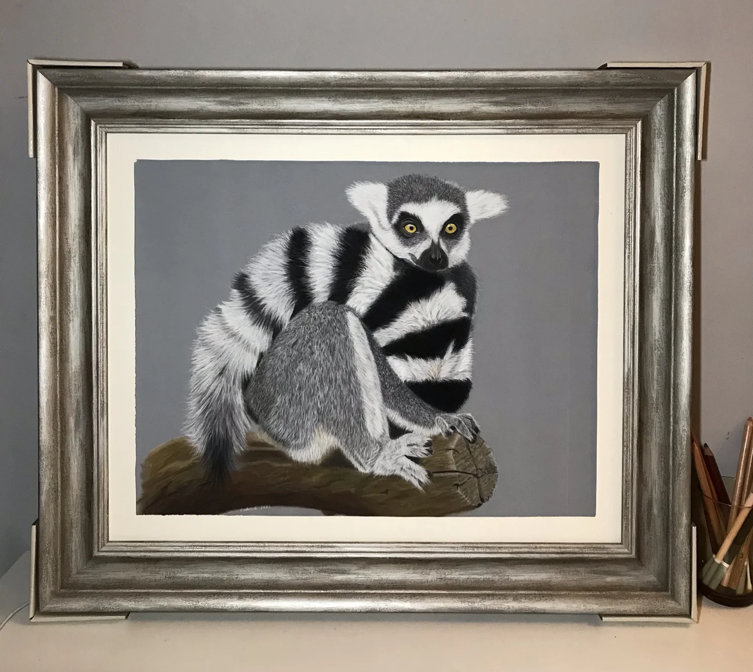 Ring-tailed Lemur by Art by Rachel